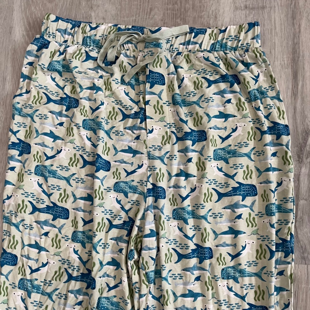 Emerson and Friends Shark Friends Bamboo Pajama Relaxed Pants Lounge Small NWT - Picture 2 of 12